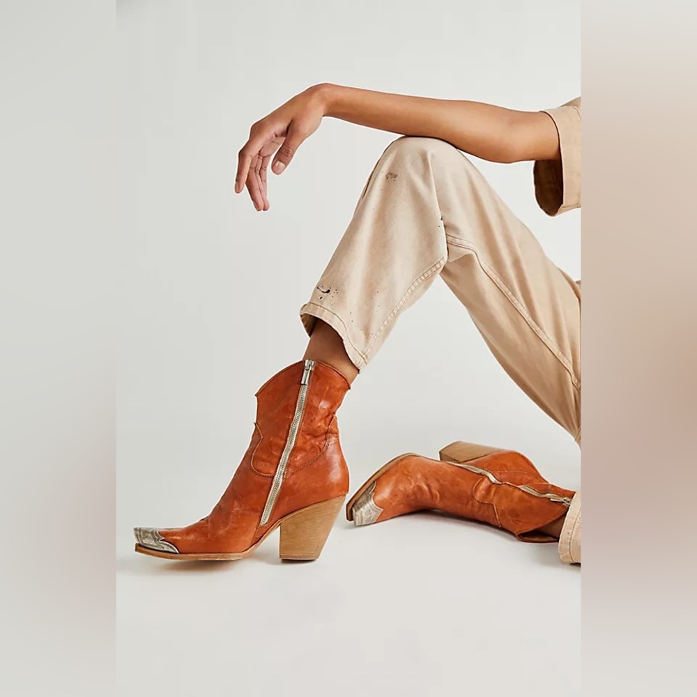 NWOB Free People - Brayden Western Boot - Tan